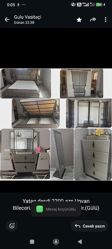 Yataq desdi 2200 azn.Unvan Bileceri.Upakofkadadir.idealdir.(Gülü)