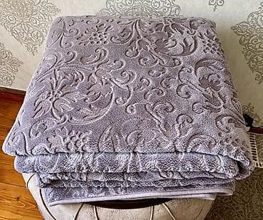 bamboo tekstil: Rəng - Boz Mikrofiber Pled — 2