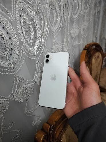 iphone pro max qiymeti: IPhone 11, Ağ, Face ID — 1