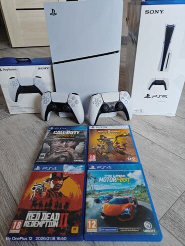 PS5 SLIM 1 TB Kontakt Home dan alinib Zemaneti var Cox az istifade