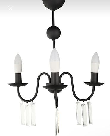 sam qabi: Çılçıraq, 3 lampa, Şüşə — 2