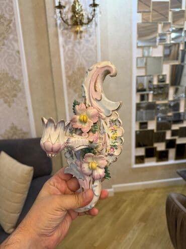 Qida məhsulları: Çılçıraq, 6 lampa, Farfor — 14