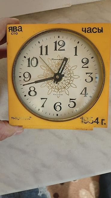 Охота и рыбалка: Настольные Механические Антикварные часы Beam, 1984 год — 3