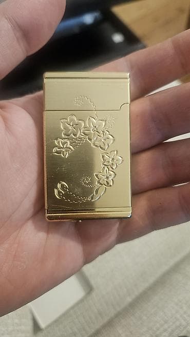 Другие комплектующие: Qızılı metal korpuslu qazla işləyən alovlandırıcı (butan) – floral — 4