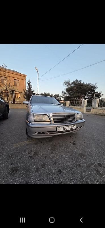 ucuz 2107: Mercedes-Benz C-Sinif (W202) sedan - Kuzov: sedan, gümüşü rəng - — 6