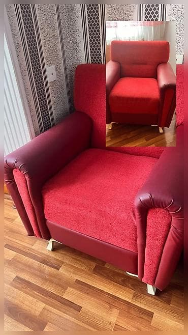 İşlənmiş, Kreslo, Parça, Kredit yoxdur, Çatdırılma yoxdur