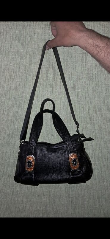 qaşlı çanta: Qadin sumkasi deri az islenmis yeni kimidir Nesimi ecemiye catdirilma — 1