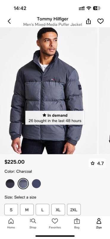 kişi alt geyimi: Мужская куртка, Болонка, Зимняя, Tommy Hilfiger, M (EU 38) — 2