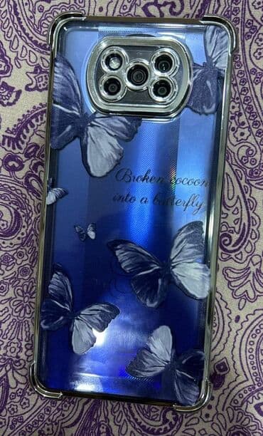 Компьютеры, ноутбуки и планшеты: Poco X3, 128 ГБ, цвет - Голубой, Отпечаток пальца — 3