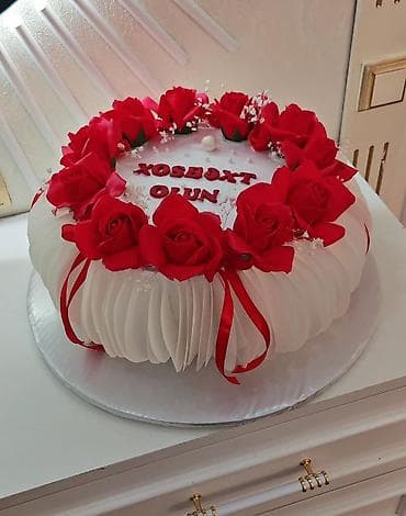 Мясная продукция: Toy, nişan, bayram, ad gunleri tortlari. Kilosu 14 manatdan dekora — 2