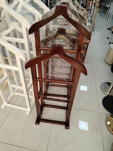 stol taxta: Taxta geyim asılqanı – valet stendi - Material: bərk ağac (taxta — 9