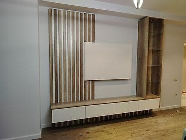 tv 43: Modern TV stendi və dekorativ panel sistemi - Dizayn: Minimalist və — 3