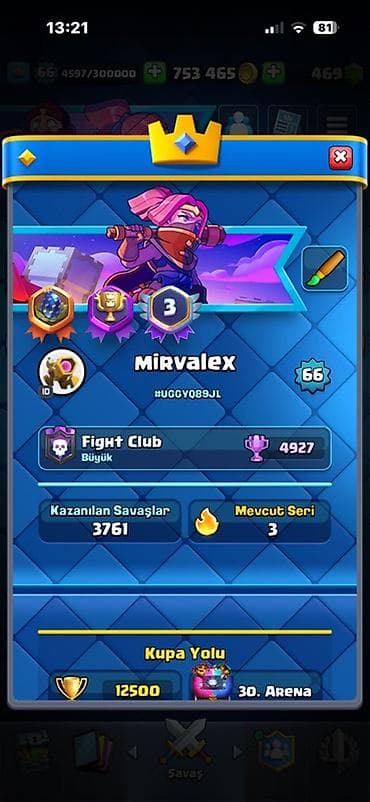 Clash Royale hesabı – “MİRVALEX” Video üçün vatsapdan elaqe saxlayın — 1