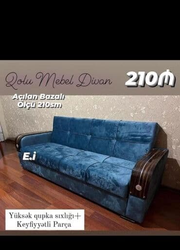 yataq divani: Divan, Açılan, Bazalı, Parça, Çatdırılma yoxdur — 1