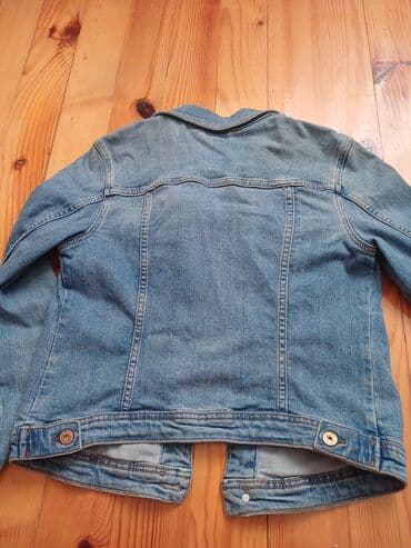 Pencəklər: Klassik mavi cins gödəkçə - Material: 100% denim (cins parça), orta — 2