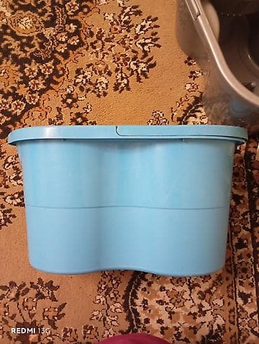 mop: Biri 3 man. istifadə olunub. əla vəziyyətdədir Döner səbətli mop — 4