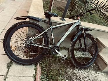 Детские велосипеды: Anmier dağ velosipedi - Güclü alüminium çərçivə, gümüş/qara rəng — 1