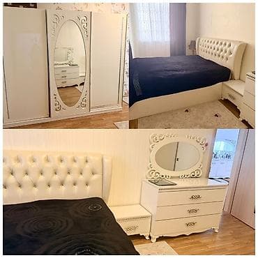 İkinəfərlik çarpayı, 2 tumba, Dolab, Komod, İşlənmiş