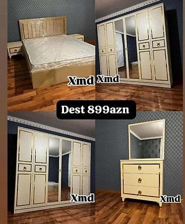 sap: Yataq otağı mebel dəsti Dəst tərkibi: - İki tumbalı iki nəfərlik — 1