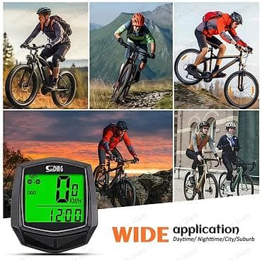 SunDING Velosiped Kompüteri – simli sürət və məsafə ölçən — 6