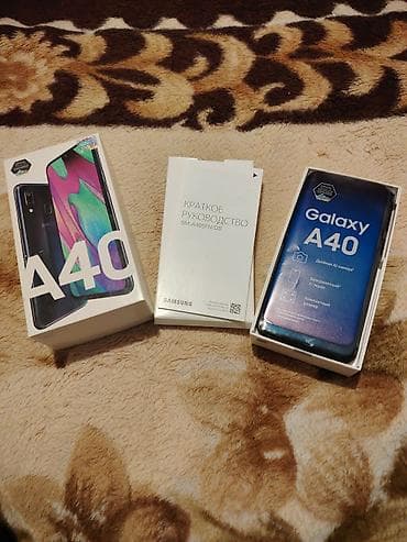 google pixel fold: Samsung Galaxy A40, 64 GB, rəng - Qara, Barmaq izi — 8