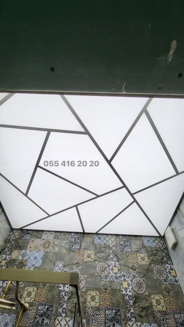 Asma tavan, Şüşə, Suyadavamlı, Pulsuz çatdırılma, Pulsuz quraşdırma, Zəmanətli