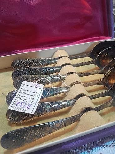 parça satışı: Gümüş çay qaşıqları dəsti – 6 ədəd - Material: 875 əyarlı gümüş — 2