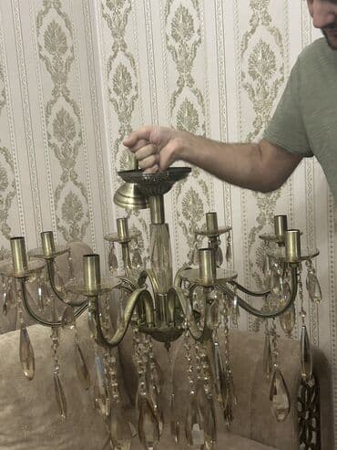 ikinci əl lusturlər: Çılçıraq, 8 lampa — 1