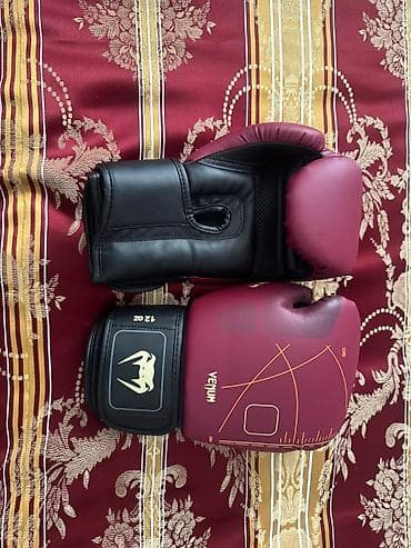 deri sumka: Venum Training Camp boks əlcəkləri – 12 oz - Rəng: tünd qırmızı — 4