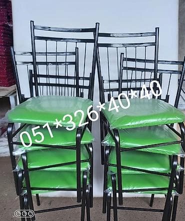 komputer stolları: Mətbəx üçün, Yeni, Açılmayan, Dördbucaq masa, 4 stul — 6