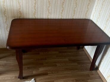 стол из массива дерева: Klassik masa, Taxta, Dördbucaq masa — 1