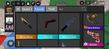 bal şəkli: Məhsul: MM2 (Murder Mystery 2) oyun içi silahları və kolleksiya — 6
