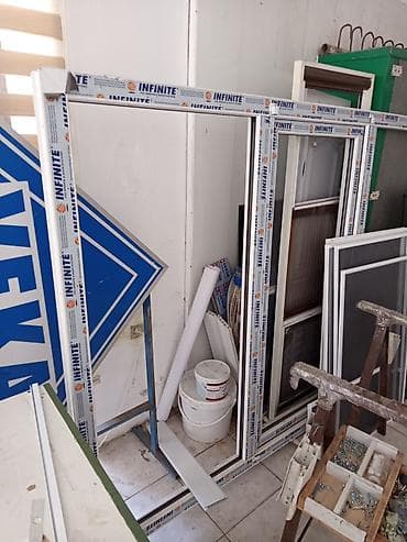 optik kabel satisi: Yeni İkiqat şüşə paketi Plastik pəncərə, Еni: 390 sm, Uzunluğu: 162 sm — 2