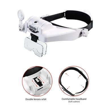 diş aparatı: Lupa baş lupasi ▪️lupa böyüdücü ▪️model:mg81000-sc ▪️3 led isigi — 2