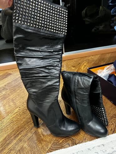 əsgər çəkməsi: Ölçü: 36, rəng - Qara, Yeni — 3