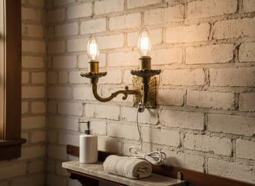 dikt ölçüləri: Məhsul: Antik üslublu iki şamlı divar şamdanı Təsvir: - Material — 1