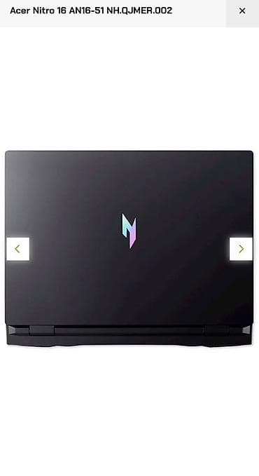 netbook acer: Model NITRO 16 AN16-51-50SN Tip Noutbuk Təyinat Gaming Prosessor — 4