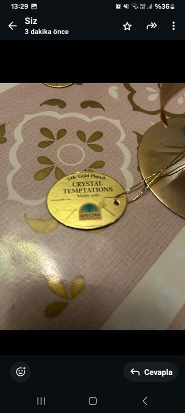 qizil gül: 2 ededi 50 AZN. 24K qızıl örtüklü "Crystal Temptations" Spectra — 5