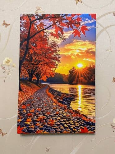 can əti: 💜Payızın sakit rəngləri, xışıltılı yarpaqlar və isti tonlar bu tabloda — 2