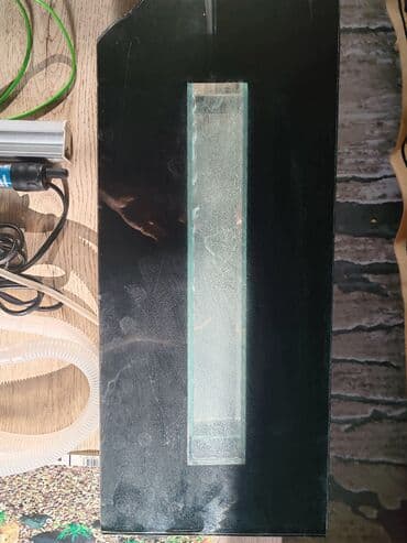 canlı yem: Şüşə akvarium komplekti - Ölçü: 45×20 sm (dikdörtgen forma, geniş ön — 6