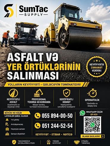Asfalt və yer örtüklərinin salınması xidməti – SumTac Supply Xidmət