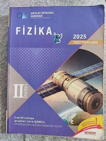 Məktəb dərslikləri: Məhsul: “Fizika 2025 – Test Toplusu”, Hər 2 hissədə mövcuddur Dövlət — 4