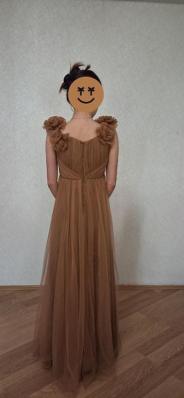 Женская одежда: Qadın geyimi – uzun şifon/papaqlı tül don - Rəng: karamell/balı — 2