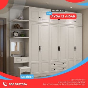 metbex şkafı: Modern dolablar KREDİTLƏ Dolabları indi kreditlə əldə, edə — 19