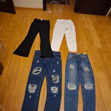 женские хлопковые трусики: Qadın şalvar dəsti - 4 ədəd müxtəlif model şalvar - Rənglər: qara — 1