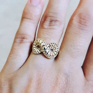 tək qaş: Toy, Üzük, Sarı qızıl, 585 Əyar, Qaşsız — 3