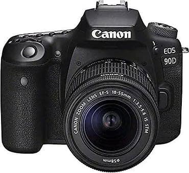 i7 processor: Canon EOS 90D DSLR fotoaparat + Canon EF‑S 18‑55mm f/3.5‑5.6 IS STM — 1