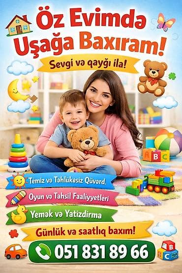 Uşaq baxımı xidməti – öz evimdə, sevgi və qayğı ilə! - Təmiz və