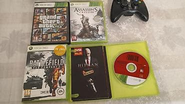 xbox one x: Xbox 360 (Slim) oyun konsolu paketi Komplekt: - Xbox 360 Slim konsolu — 9