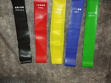Mini fitness rezinləri (resistance loop bands) dəsti - 5 ədəd dairəvi